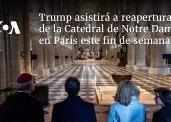 Trump asistirá a reapertura de la Catedral de Notre Dame en París este fin de semana