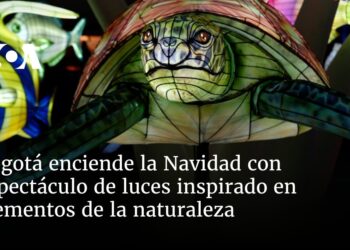 Bogotá enciende la Navidad con espectáculo de luces inspirado en elementos de la naturaleza