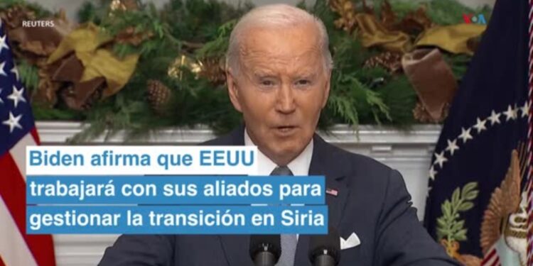 "EEUU trabajará con nuestros socios y las partes interesadas en Siria": Joe Biden