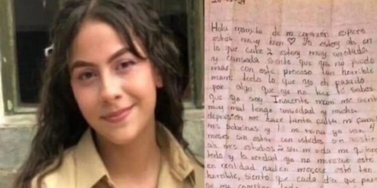 Régimen de Maduro excarcela a adolescente tras viralizarse una carta que habla de hacerse daño