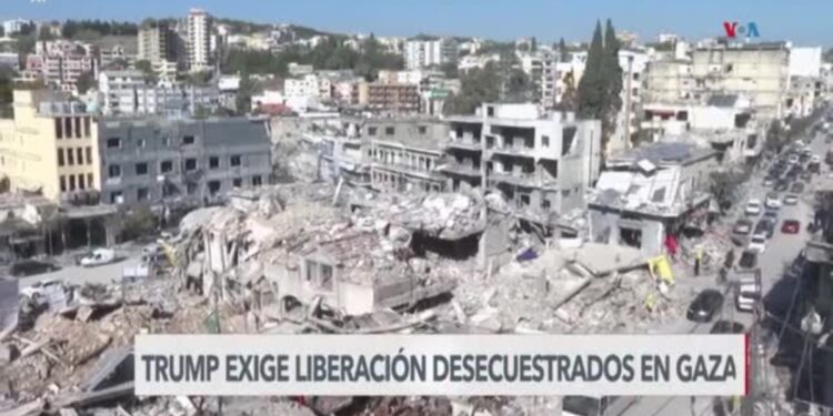 Trump exige la liberación de los secuestrados en Gaza y lanza advertencia