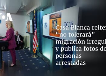 Casa Blanca reitera que “no tolerará” migración irregular y publica fotos de personas arrestadas
