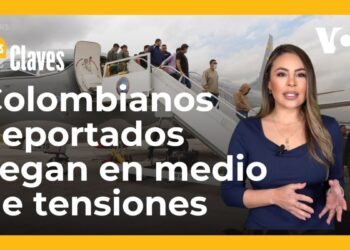 Migrantes deportados llegan a Colombia en medio de tensiones con EEUU