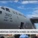 Honduras recibe primer vuelo militar estadounidense con deportados