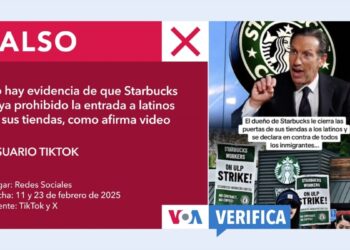 No, Starbucks no prohibió la entrada a latinos en sus comercios como se afirma en video de TikTok