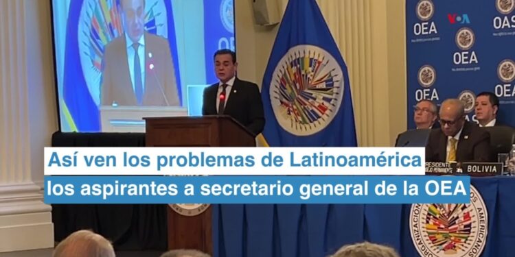 Candidatos a secretario general de la OEA plantean soluciones