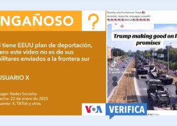 EEUU sí envió militares a la frontera sur pero este video no corresponde a un convoy de militares dirigiéndose a Texas