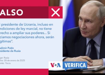 Putin califica las conversaciones de paz con Zelenskyy como “ilegítimas”, pero esto es falso