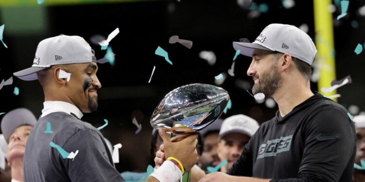 Con un marcador final de 40 a 22, los 'Eagles' de Filadelfia vencieron a los Kansas City Chiefs en el Súper Bowl disputado en Nueva Orleans