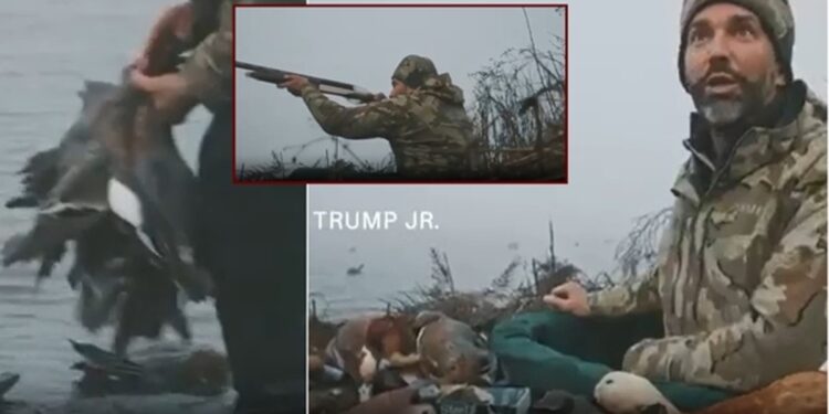 Indignación en Italia por un video de Donald Trump jr cazando en la laguna de Venecia