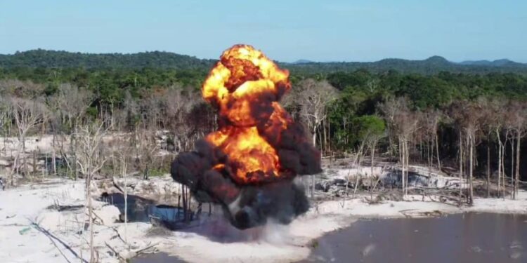 FANB desmantela campamento de minería ilegal en el estado Bolívar