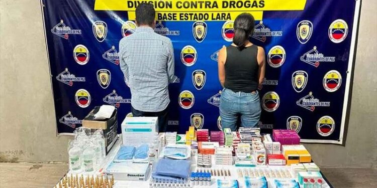 Capturan a pareja en Lara fentanilo y otras medicinas