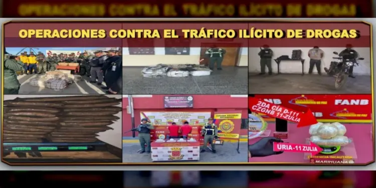 Más de 306 kilos de drogas fueron incautados por la GNB en la primera semana de marzo
