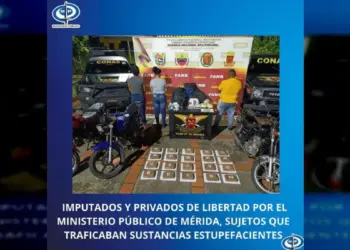 Ministerio Público imputó tres sujetos por el delito de tráfico ilícito de drogas en Mérida