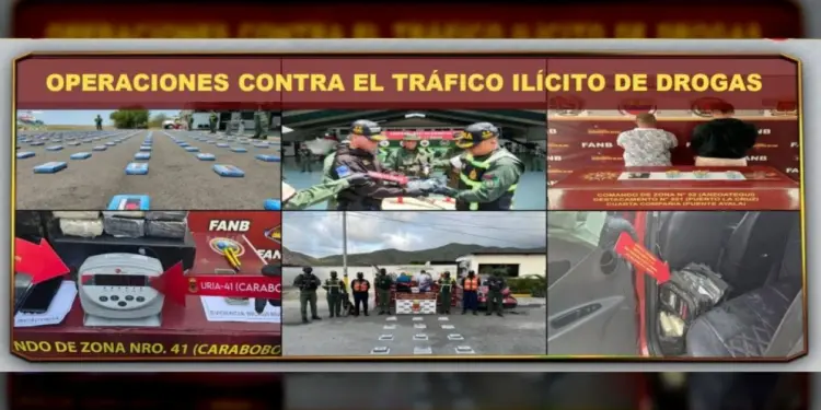 Efectivos de la GNB incautaron más de 368 kilos de diferentes drogas