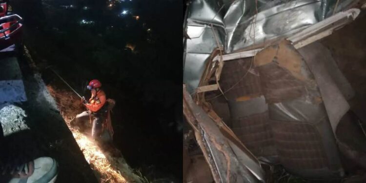 Trágico accidente en la carretera vieja Caracas-La Guaira cobra una vida y deja un herido