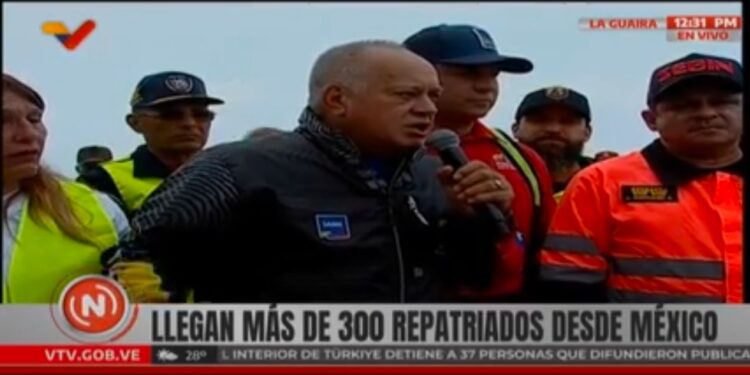 Diosdado Cabello valora relaciones diplomáticas con México para el regreso de los connacionales