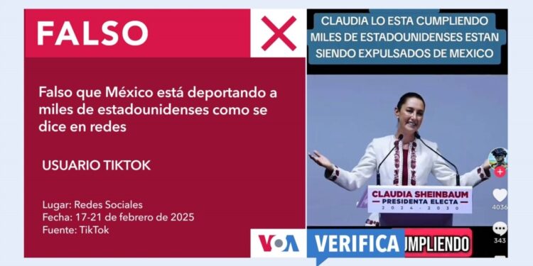 Falso que México está deportando a miles de estadounidenses como se dice en redes sociales