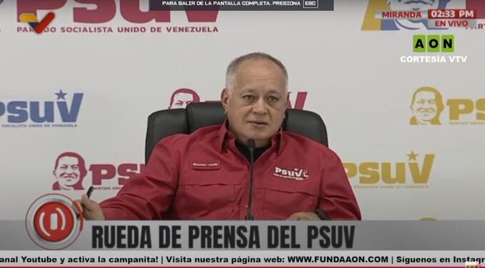 Diosdado Cabello reitera cronograma electoral rumbo a las elecciones del 25 de mayo