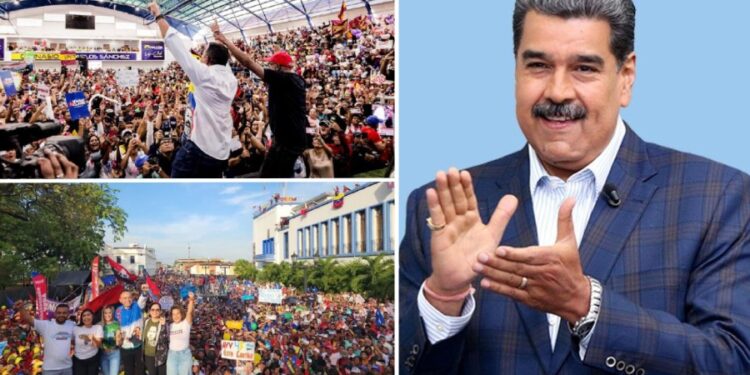 Maduro resalta las multitudinarias presentaciones de candidatos a gobernadores: «desborde real»