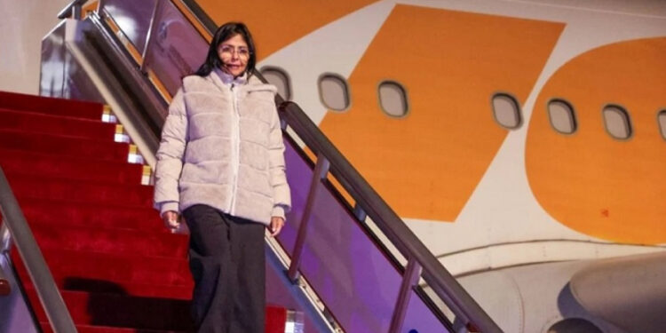 Delcy Rodríguez arribó a China para cumplir agenda de trabajo bilateral