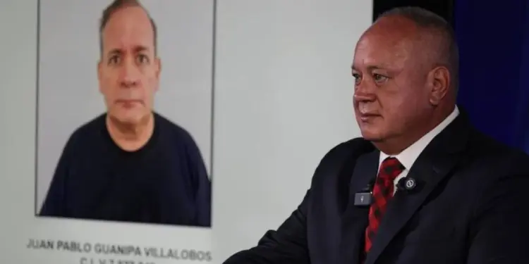 Ministro Cabello: Con Juan Pablo Guanipa cae toda una red de terrorismo en Venezuela