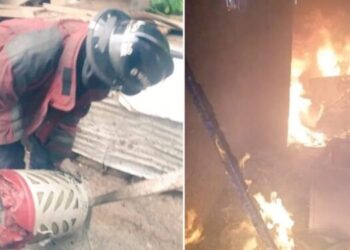 Dos personas lesionadas al incendiarse una vivienda en Capuchinos, Caracas