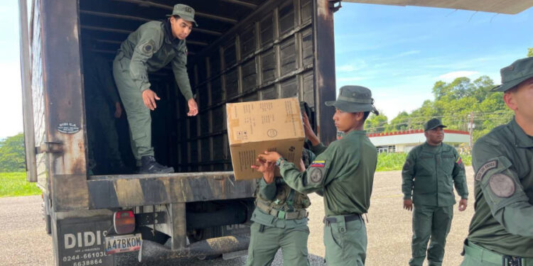 FANB envía insumos a la región andina afectada por las lluvias
