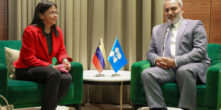 Vicepresidenta Rodríguez arribó a Viena para participar en el 9° Seminario Internacional de la OPEP