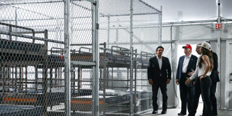 Una jueza bloquea las obras en el «Alligator Alcatraz» de Florida para migrantes