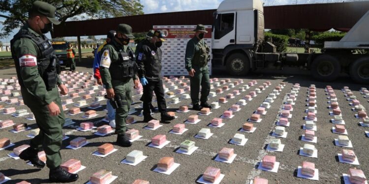 El Gobierno de Venezuela ha incautado 55,8 toneladas de drogas durante 2025