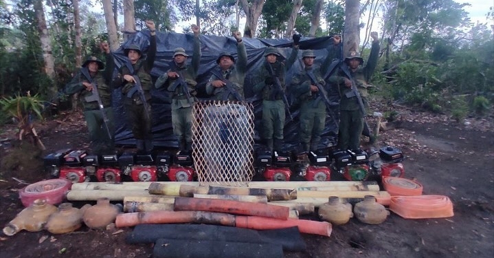 FANB destruye campamento vinculado a minería ilegal en Amazonas