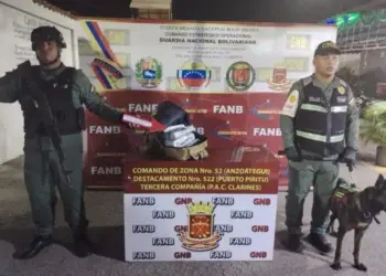 Detienen a un motorizado que transportaba más de 15 kilos de cocaína en Anzoátegui