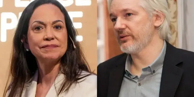 Assange demanda a la Fundación Nobel para bloquear el dinero del premio a María Corina Machado