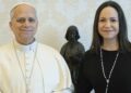 María Corina Machado pidió al papa «interceder por los presos y la transición» en Venezuela