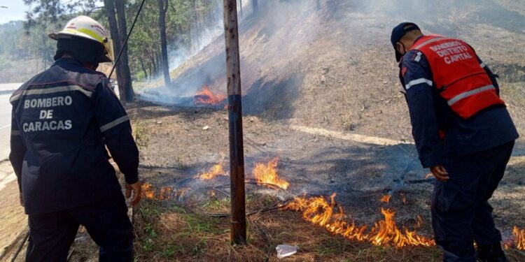 Inameh alerta sobre riesgo «muy alto» de incendios forestales en varias zonas del país