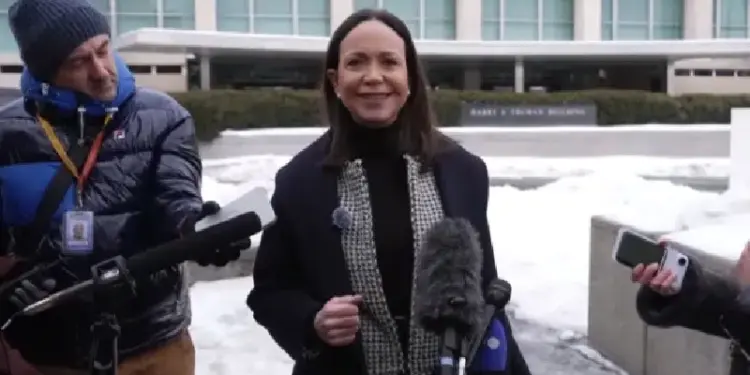 Machado pide una «transición real» en Venezuela tras su reunión con Rubio