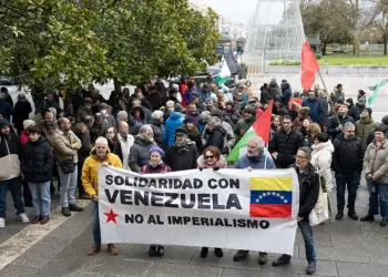 Cientos de personas protestan en España por la agresión imperialista contra Venezuela