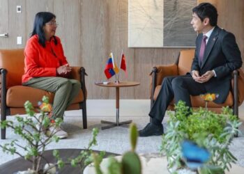 Delcy Rodríguez se reúne con embajador chino en medio de presión de EEUU