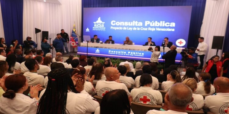 Parlamento prevé aprobar marco jurídico para proteger labor de la Cruz Roja Venezolana